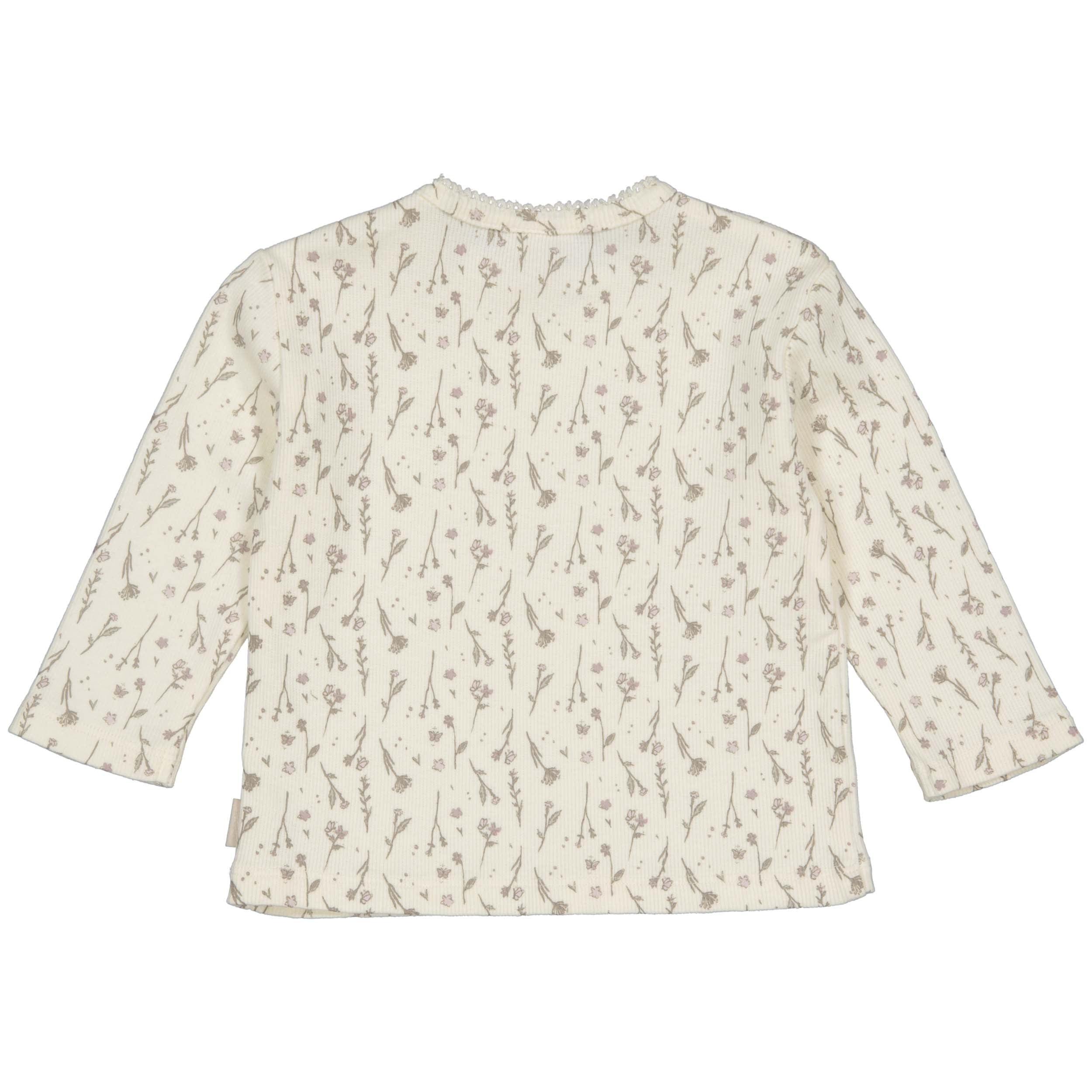 Shirt Wit | AOP White Flower