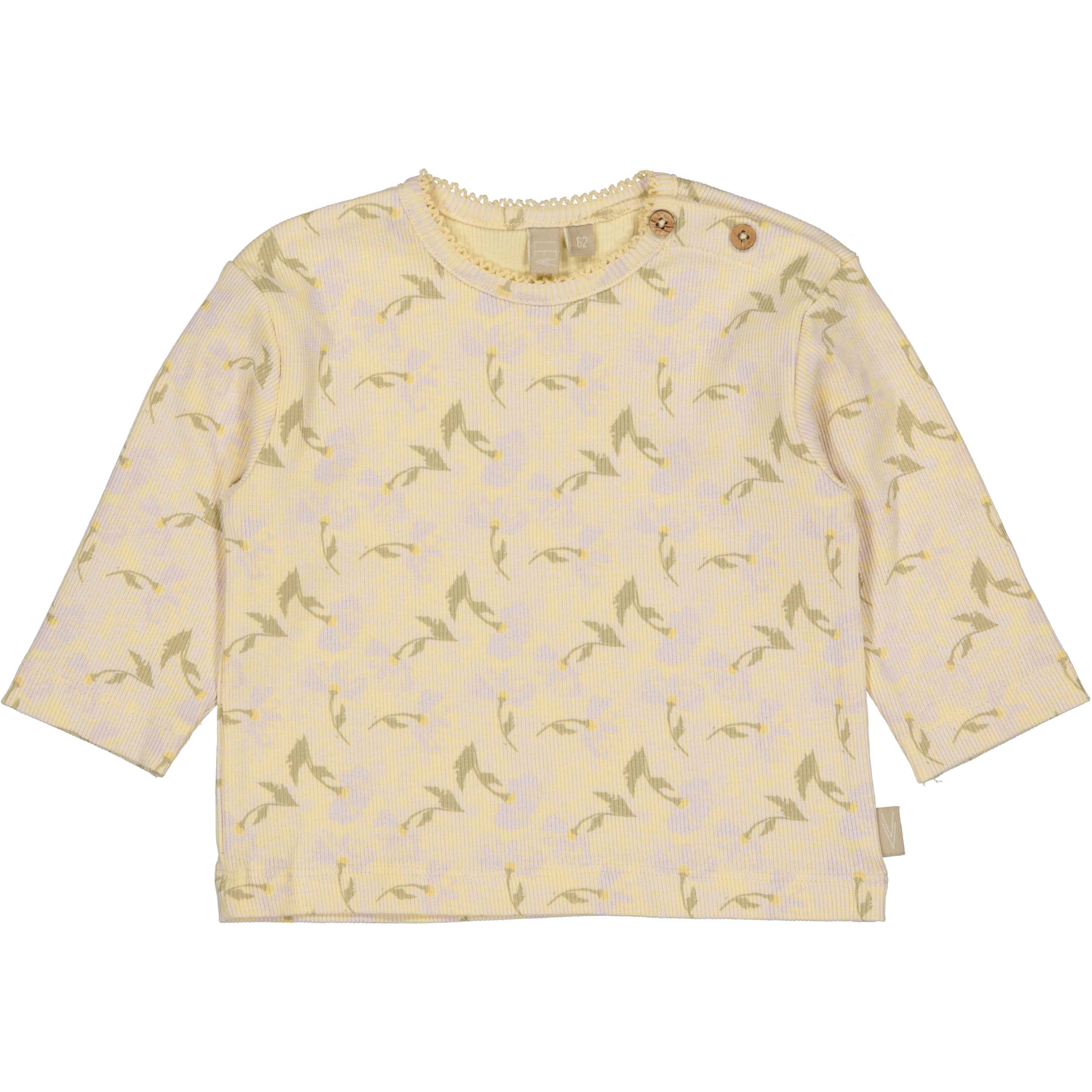 Shirt geel met bloemenprint | AOP Yellow Flower