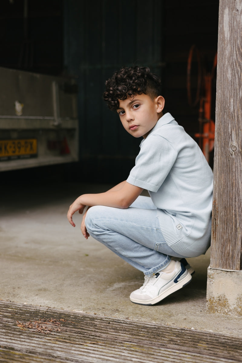 Shirt Créme | Sky Blue