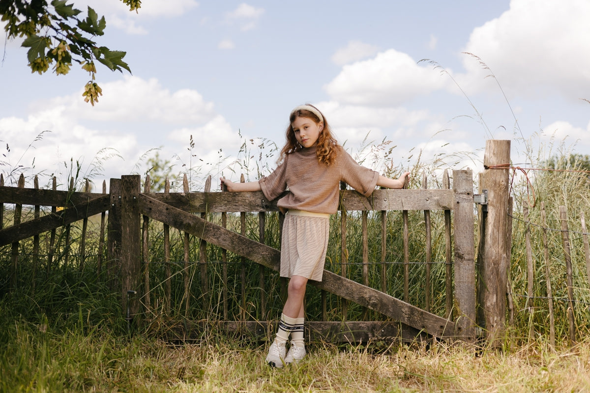 Skirt Cream Zebra print | AOP Sand Animal