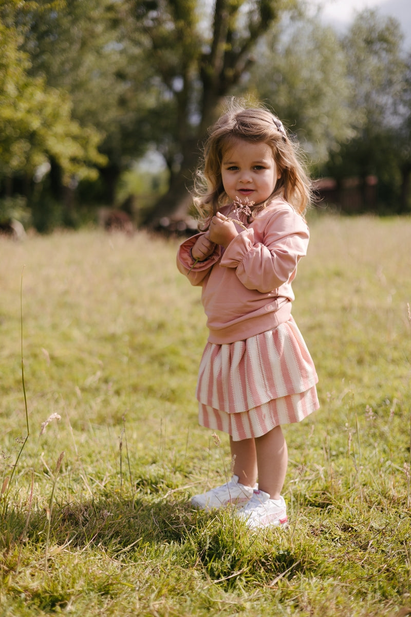 Rok Roze gestreept | Dark Mauve