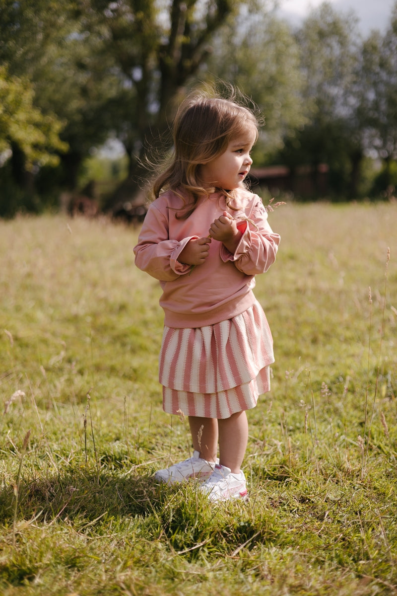 Rok Roze gestreept | Dark Mauve