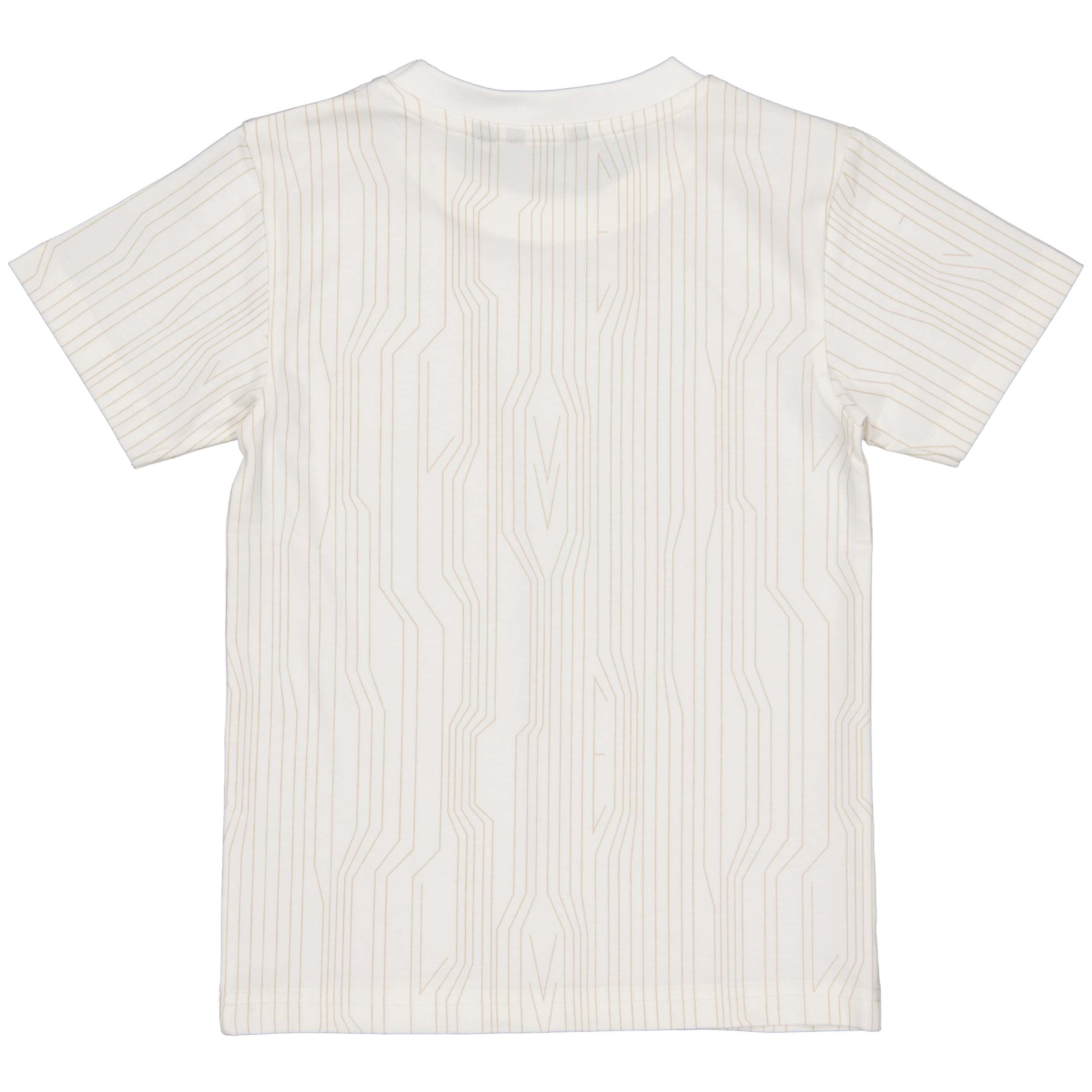 Shirt Beige | AOP Taupe Lines