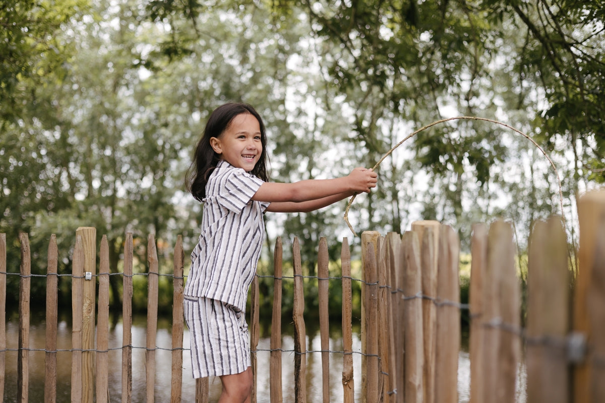 Broek Grijs | AOP Grey Stripe