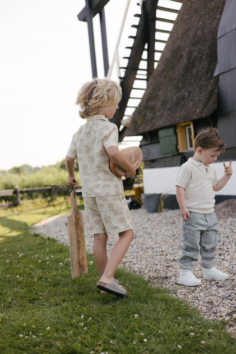 Blouse zand | AOP Sand Graphic