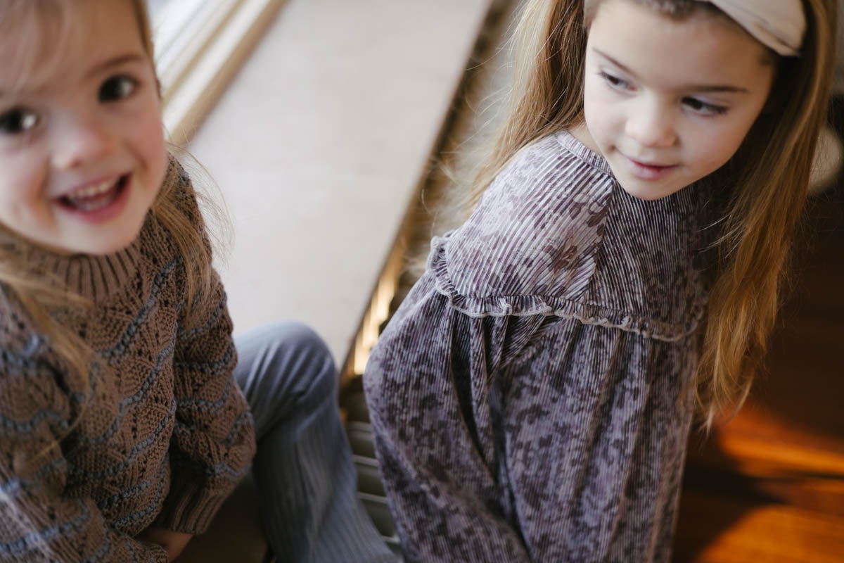 DRESS | Soft Grey Flower