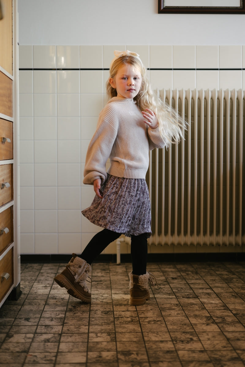 SKIRTS | Soft Grey Flower