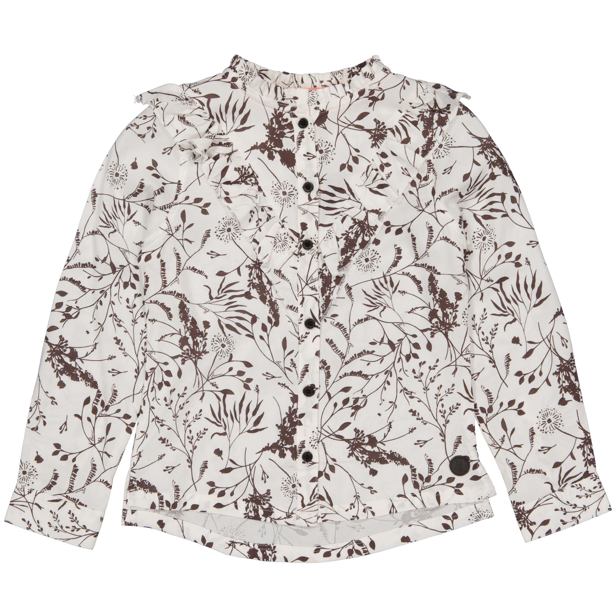 BLOUSE | AOP White Flower