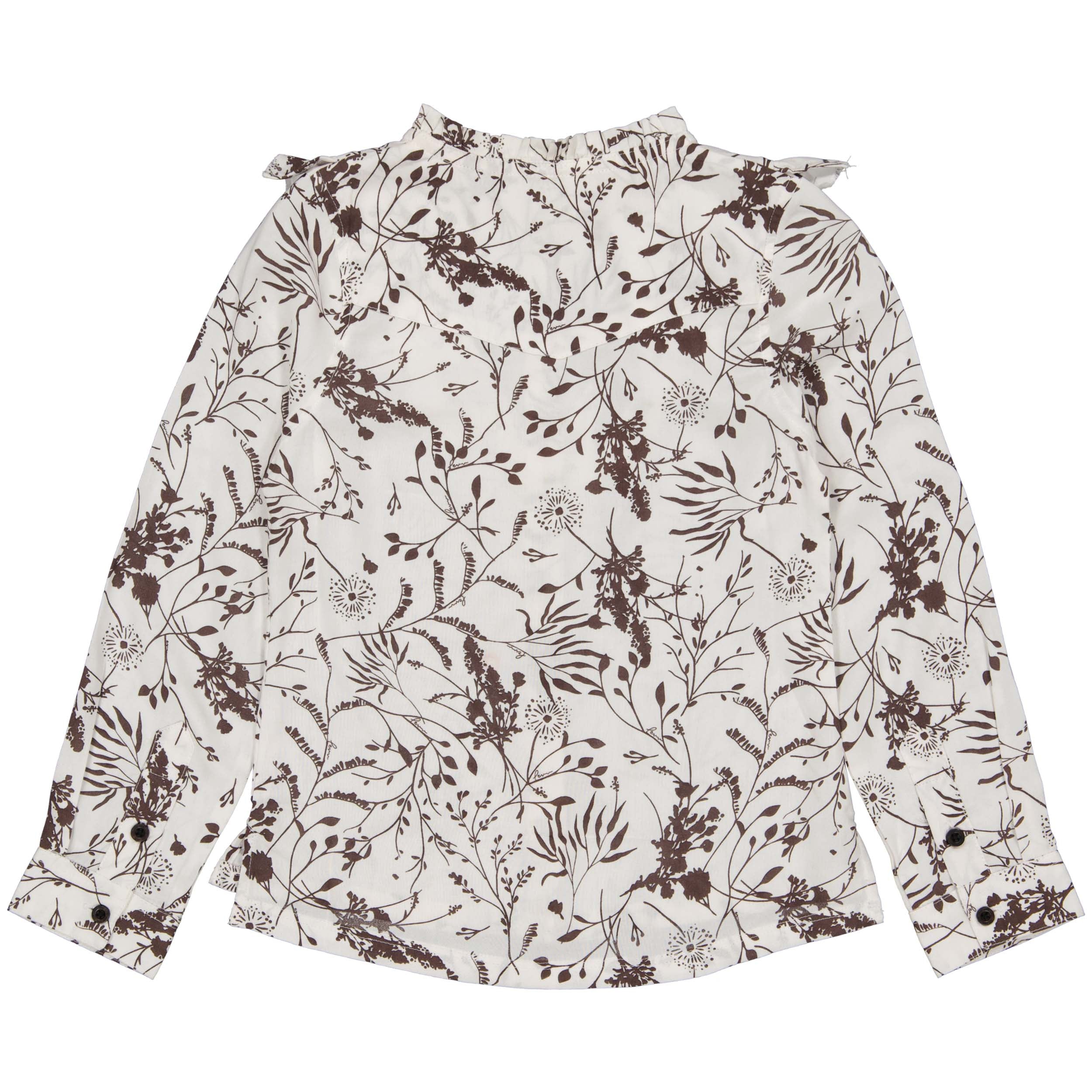 BLOUSE | AOP White Flower