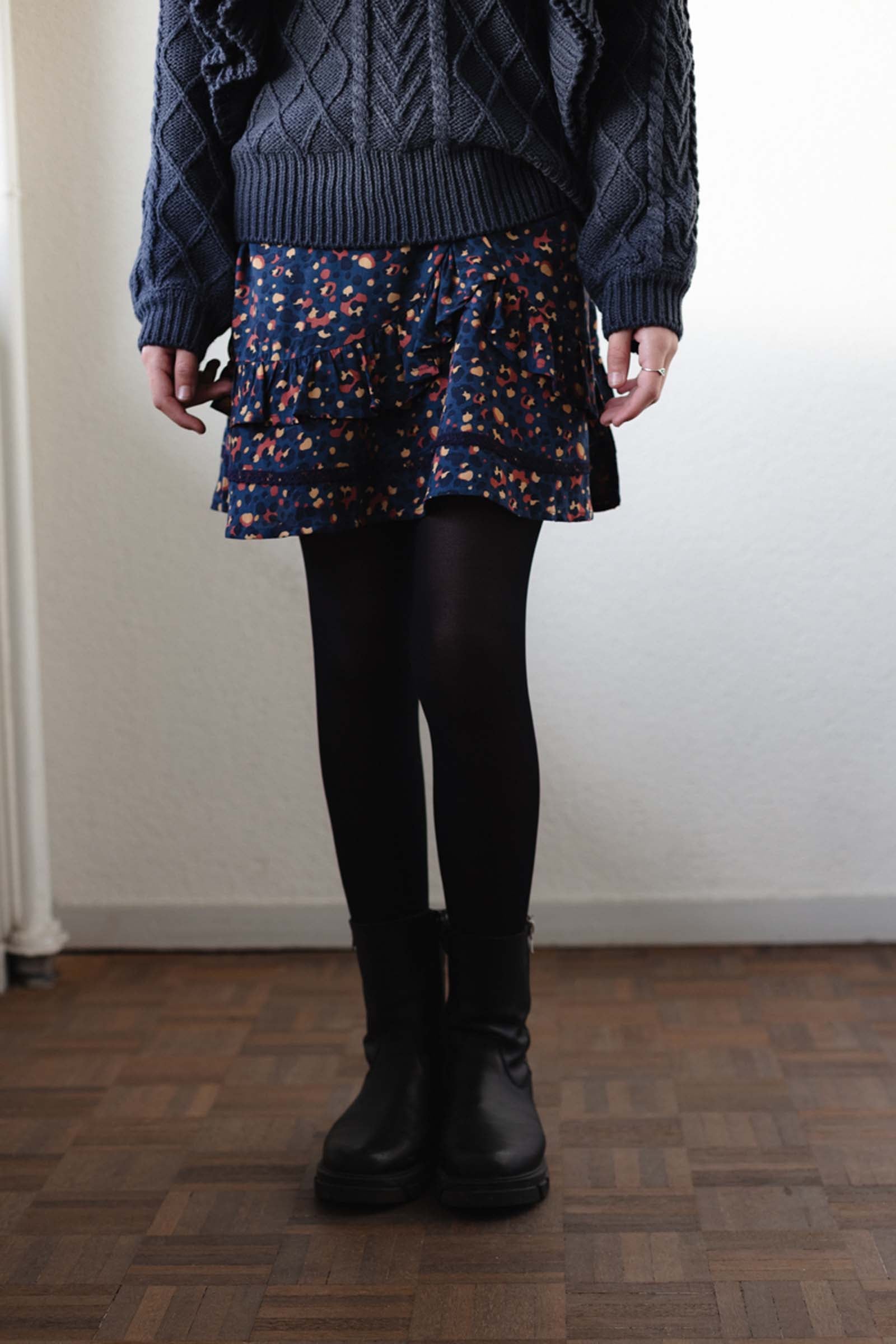 SKIRT | AOP Blue Dot