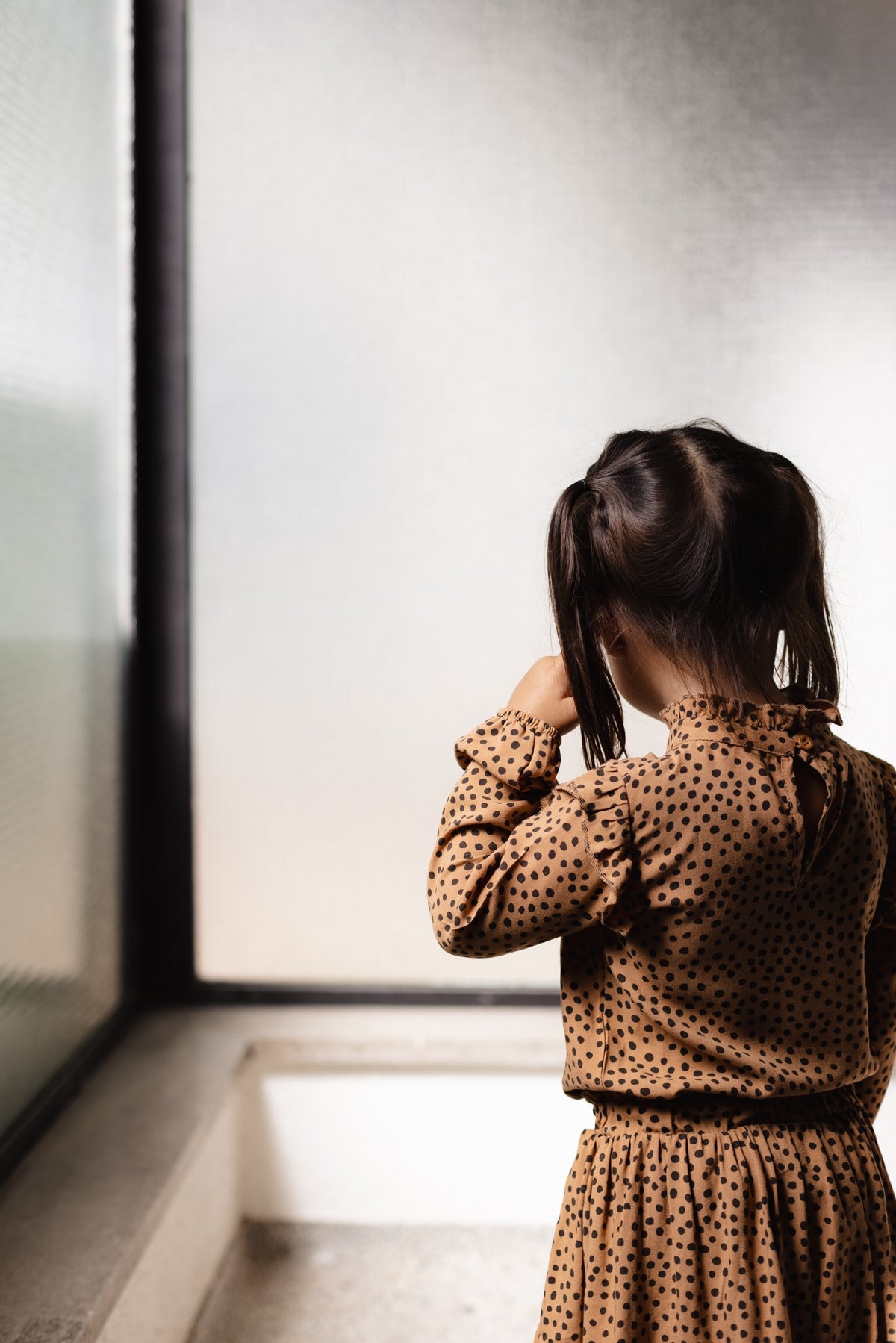 BLOUSE | AOP Grey Dot