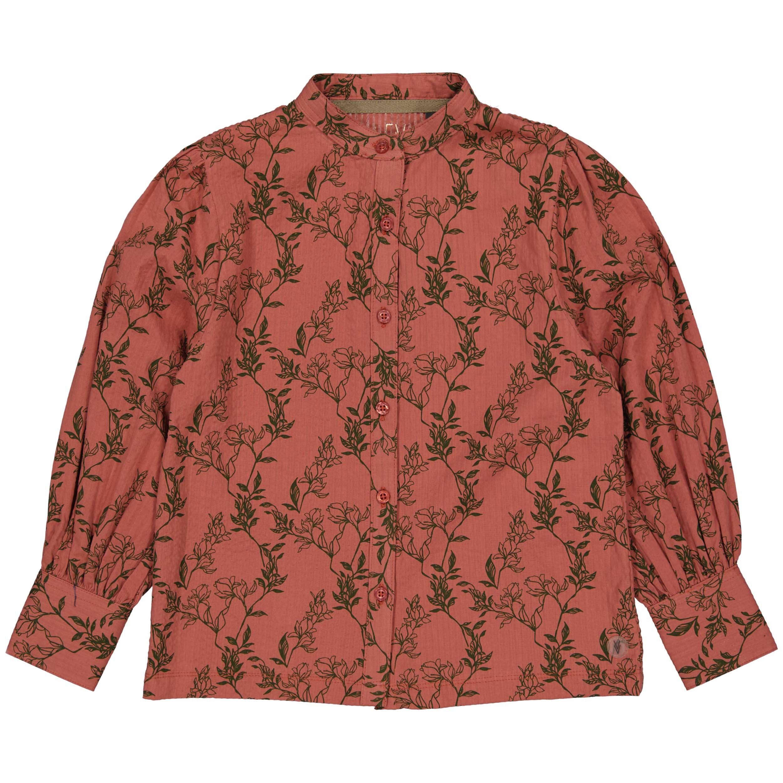 BLOUSE | AOP Green Flower