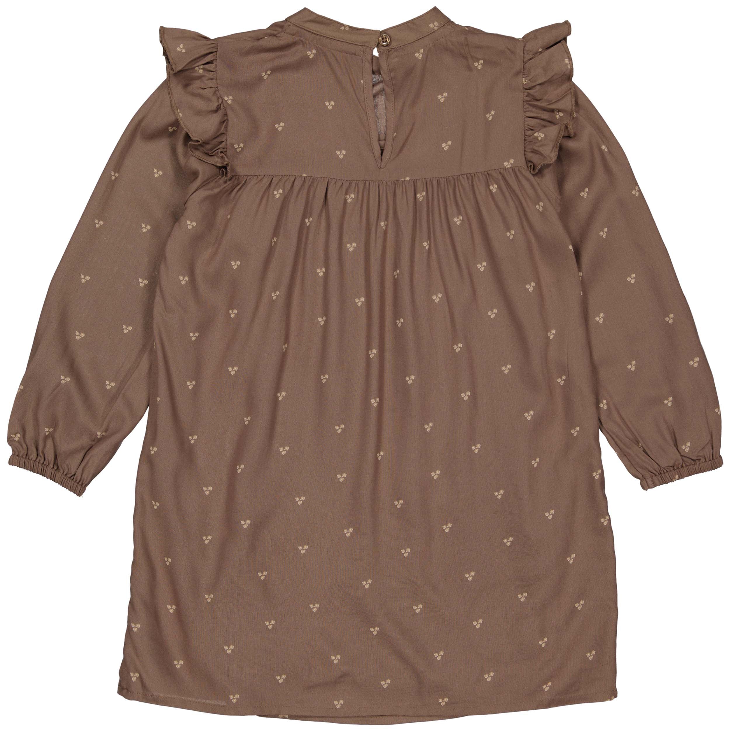 DRESS | AOP Brown Flower