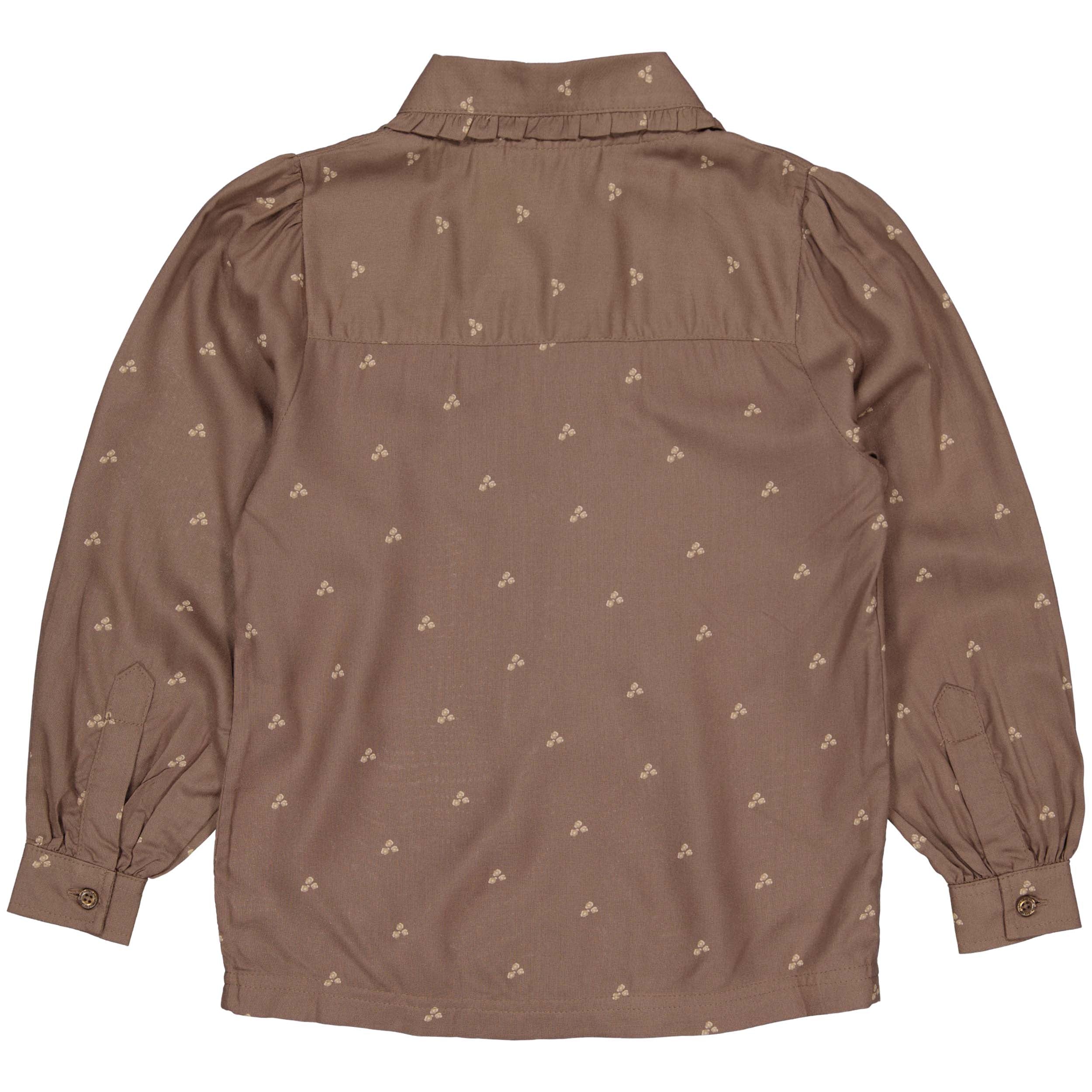 BLOUSE | AOP Brown Flower