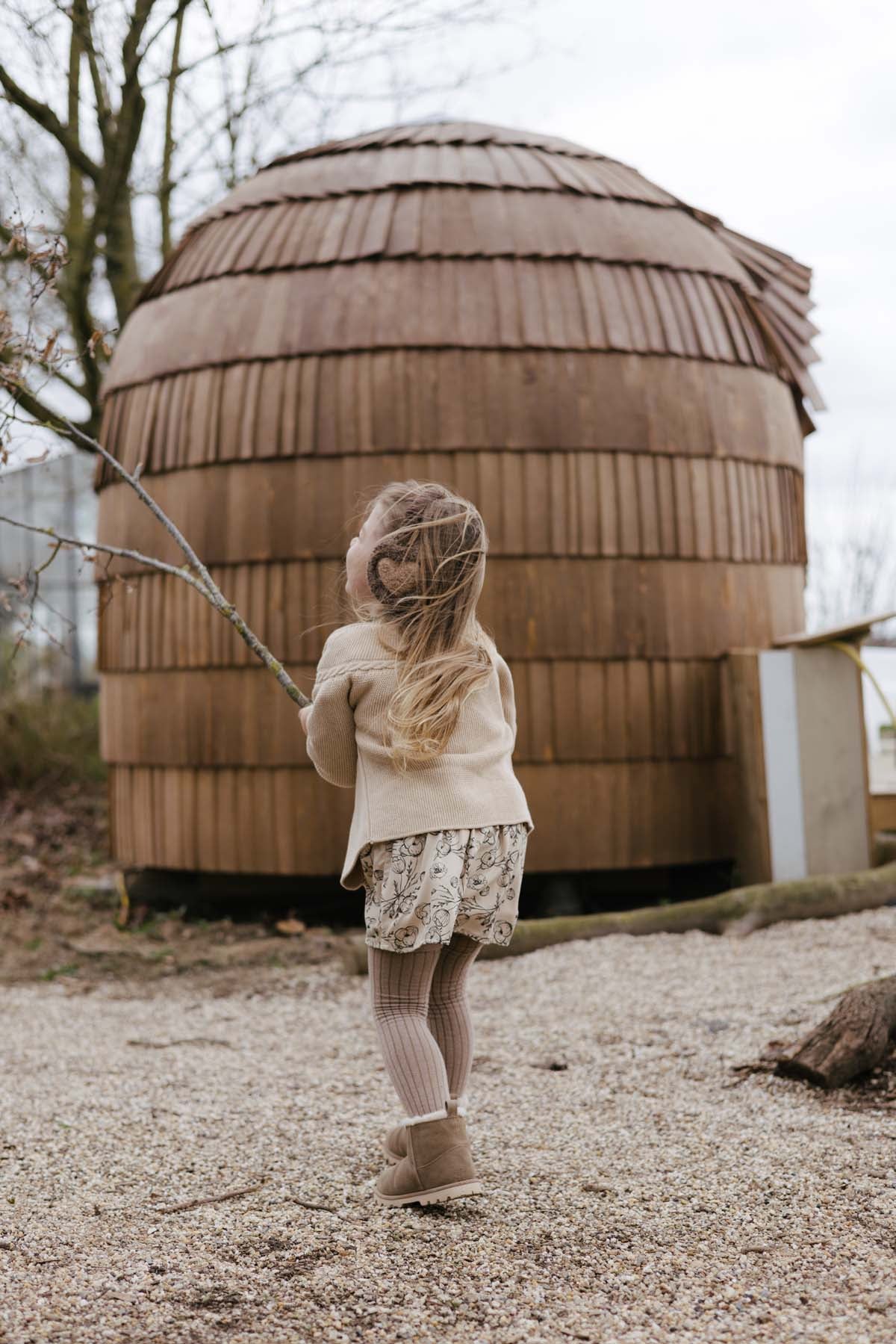 SKIRT | AOP Sand Flower