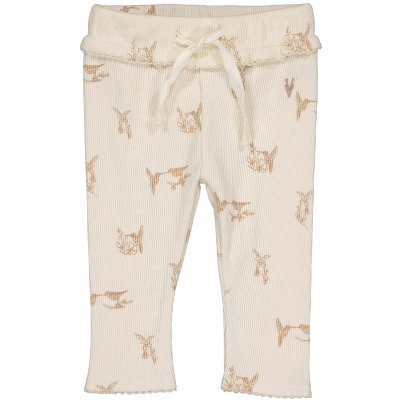 Pants | AOP White Flower