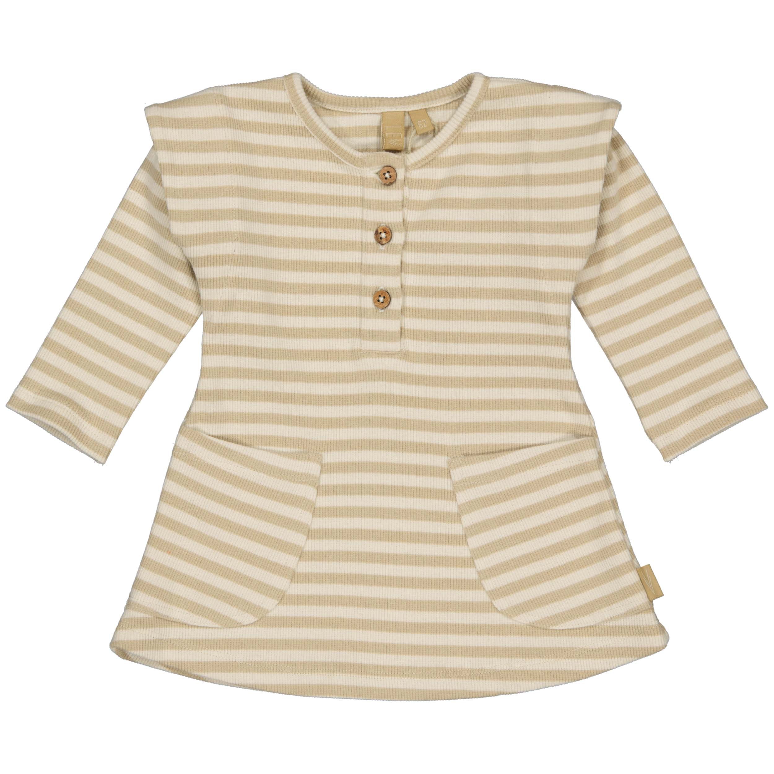 DRESS | AOP Brown Stripe