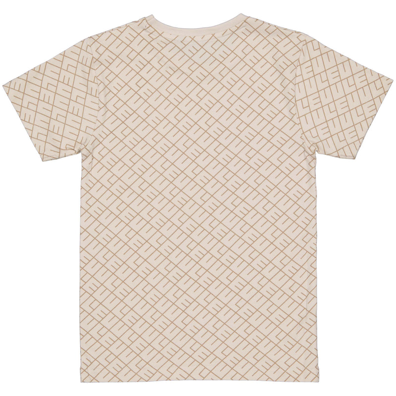 Shortsleeve | AOP Taupe Text