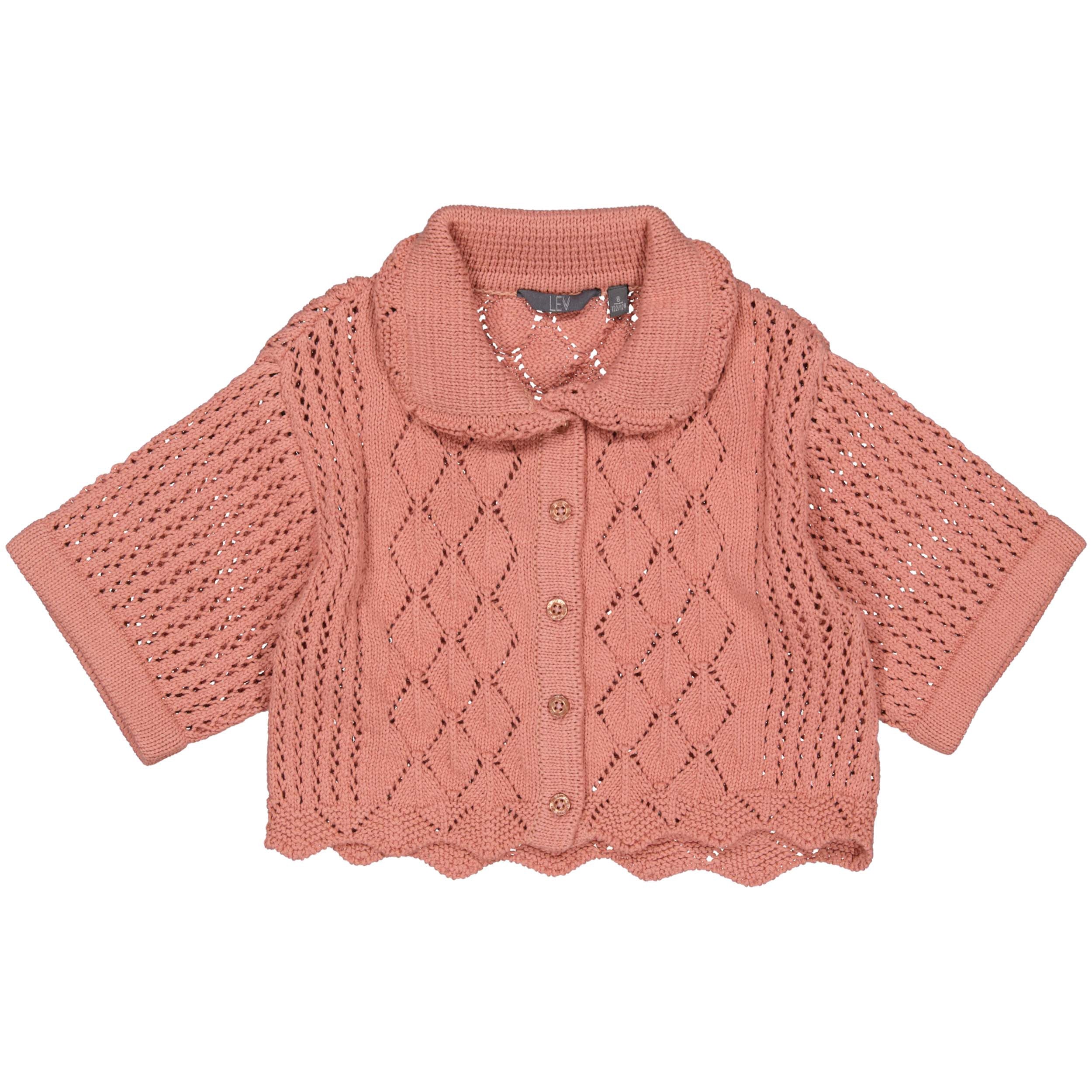 Knitted Cardigan | Old Pink