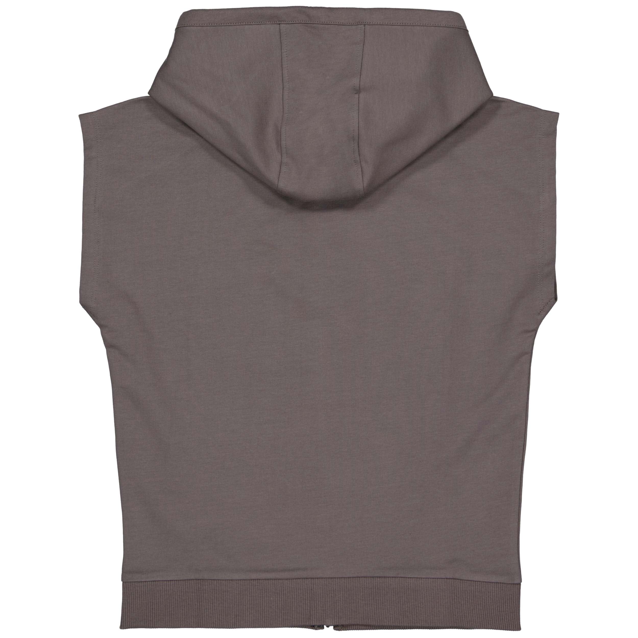 Sleeveless Cardigan | Grey Charcoal