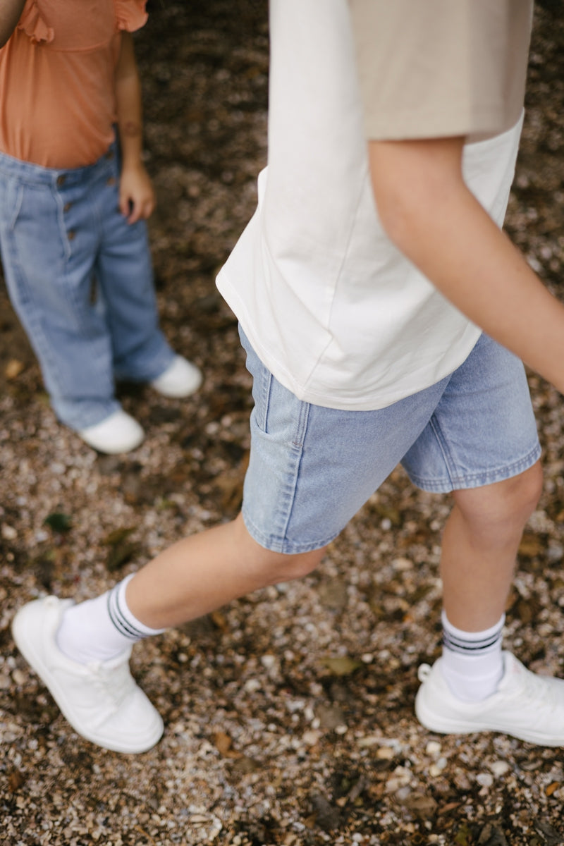 Jeans short | Light Blue Denim