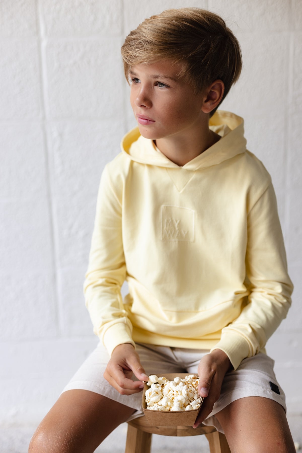 HOODSW LO | Soft Yellow