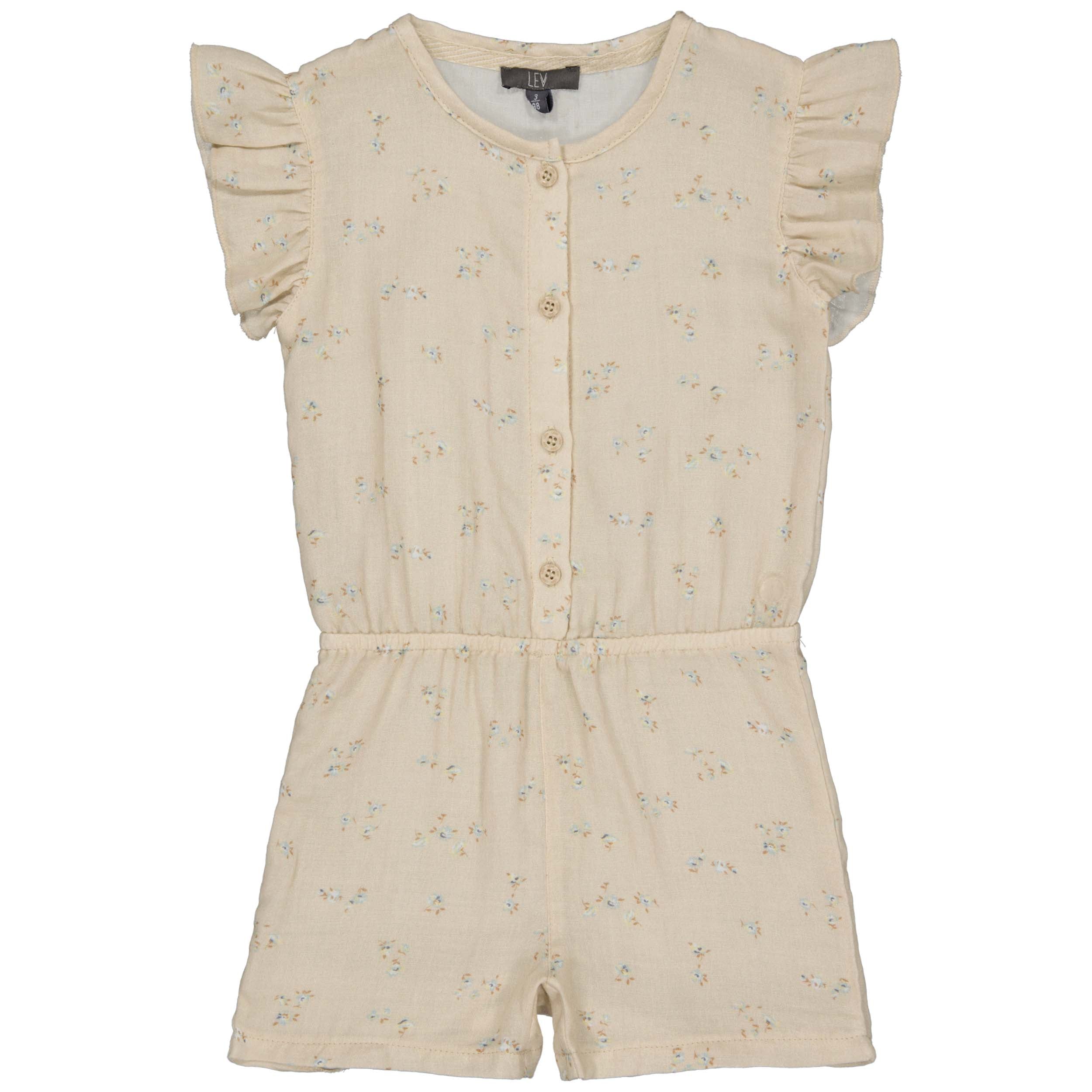 JUMPSUIT | AOP White Flower