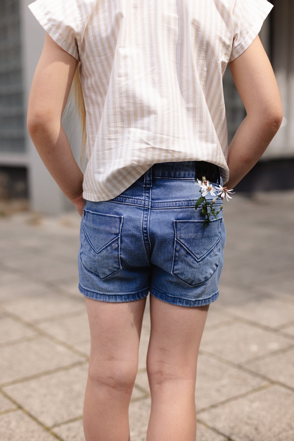 BLOUSE | AOP White Stripe