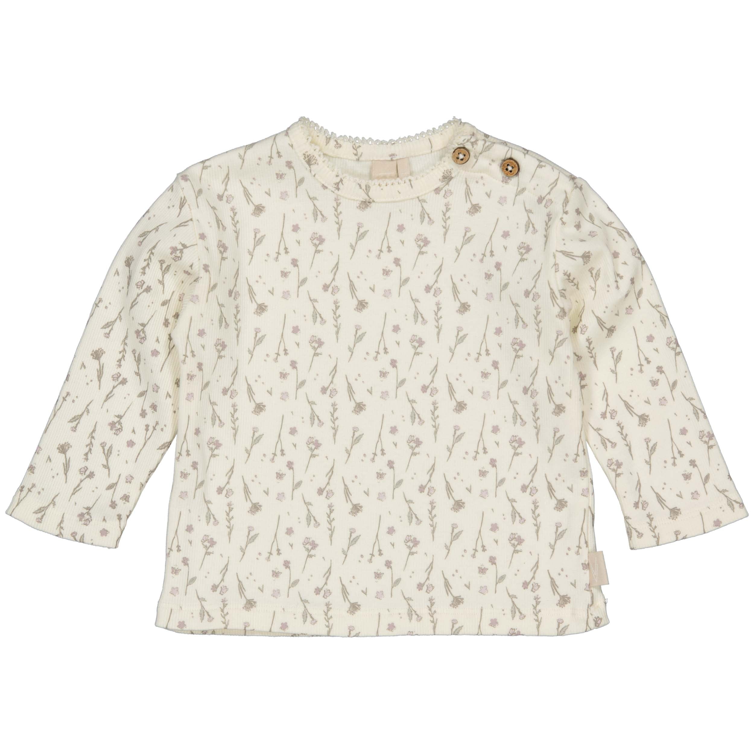 Shirt White | AOP White Flower