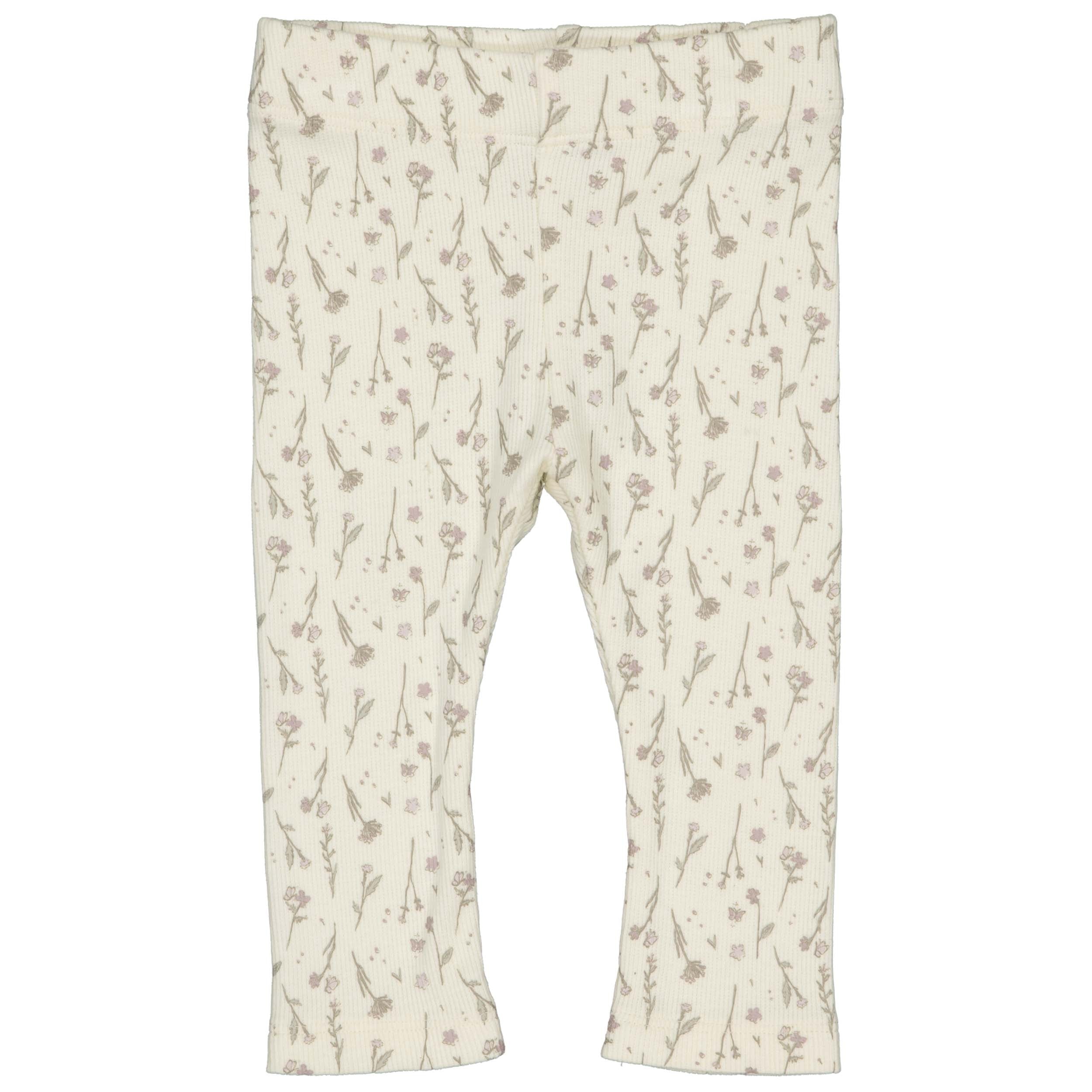 Pants White | AOP White Flower