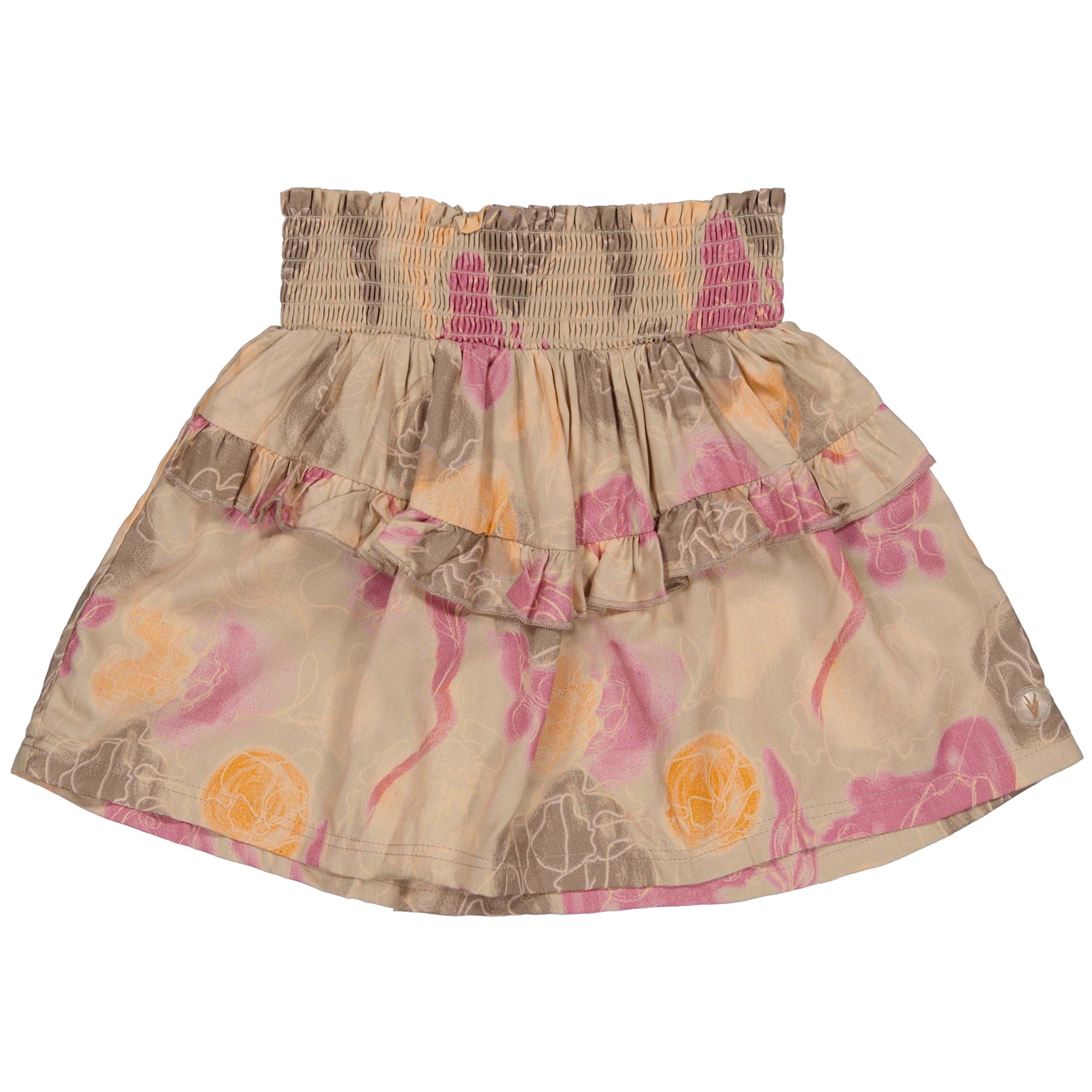 Skirt Beige with flowers | AOP Sand Flower