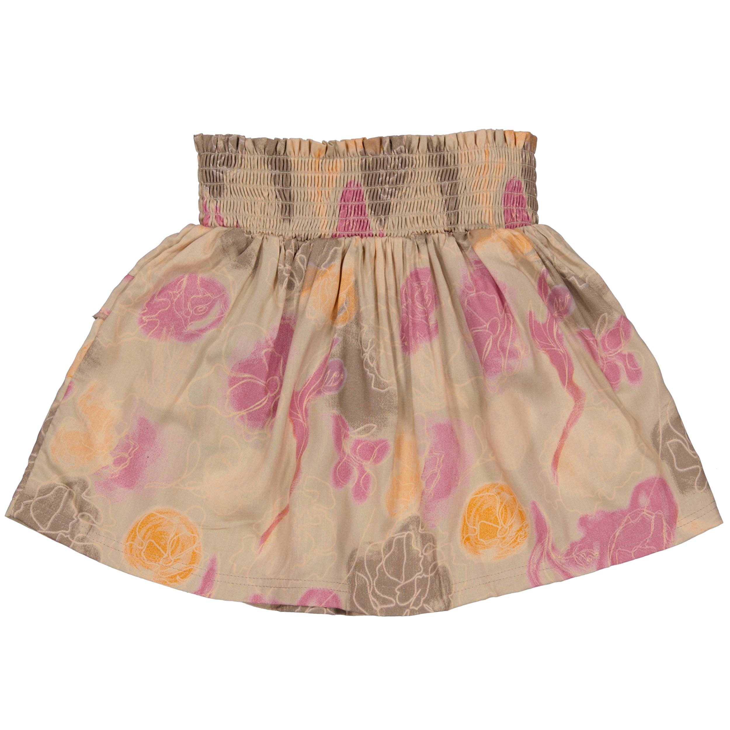 Rok Beige met bloemen | AOP Sand Flower