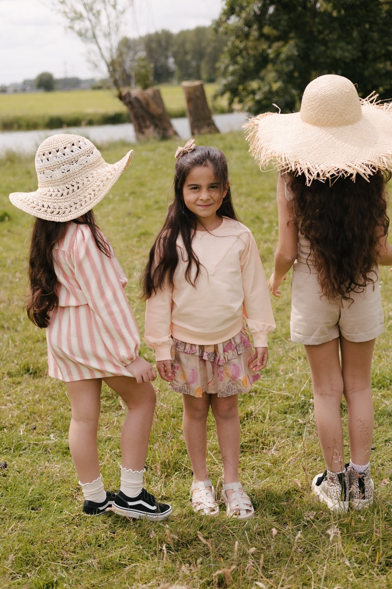 Skirt Beige with flowers | AOP Sand Flower