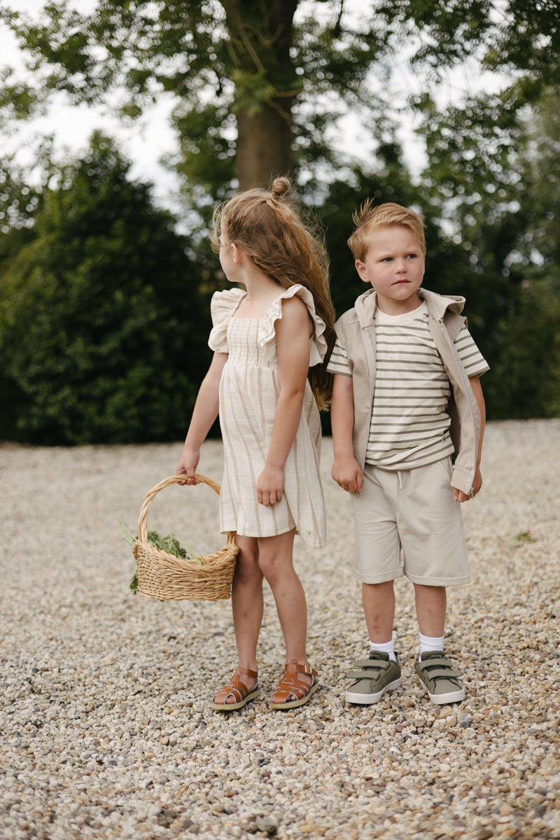 Shirt Cream | AOP Cream Stripes