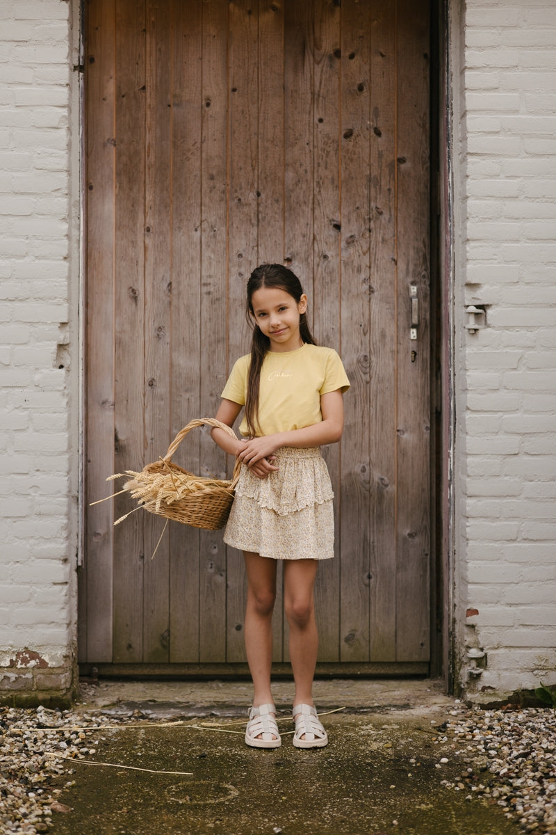 SKIRT | AOP Sand Leaves