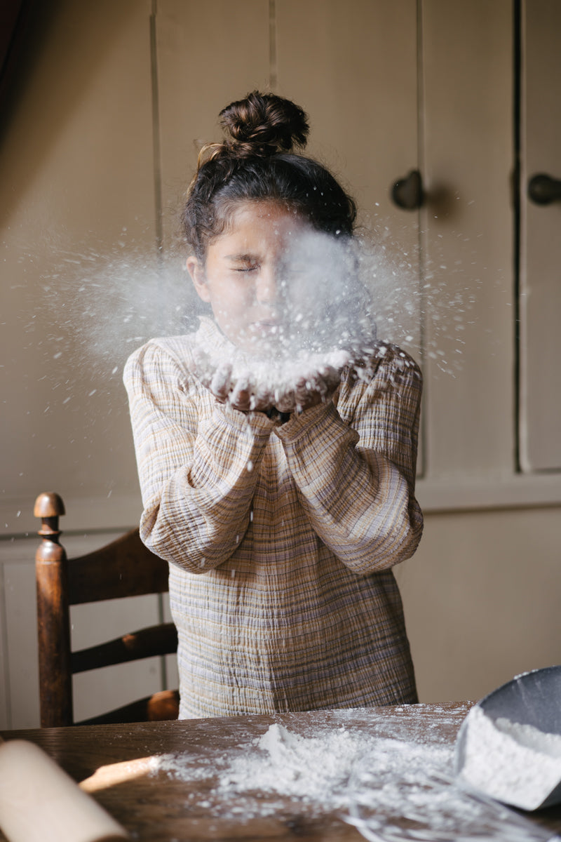 Blouse gestreept | AOP Purple Stripe