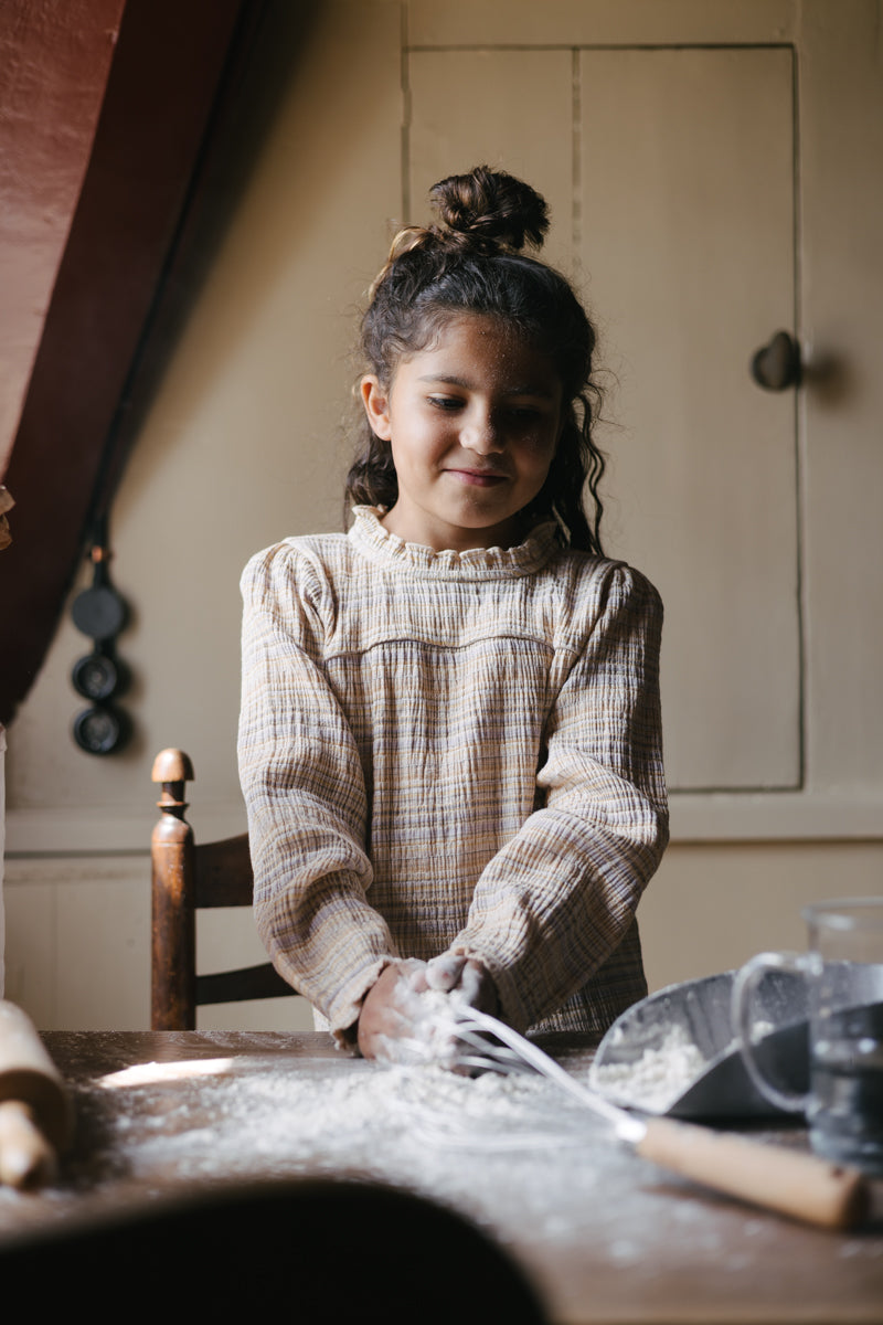 Blouse gestreept | AOP Purple Stripe