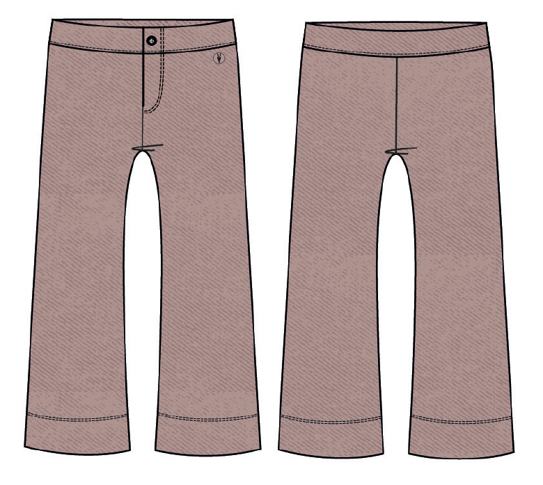 Broek roze rood | Dark Mauve