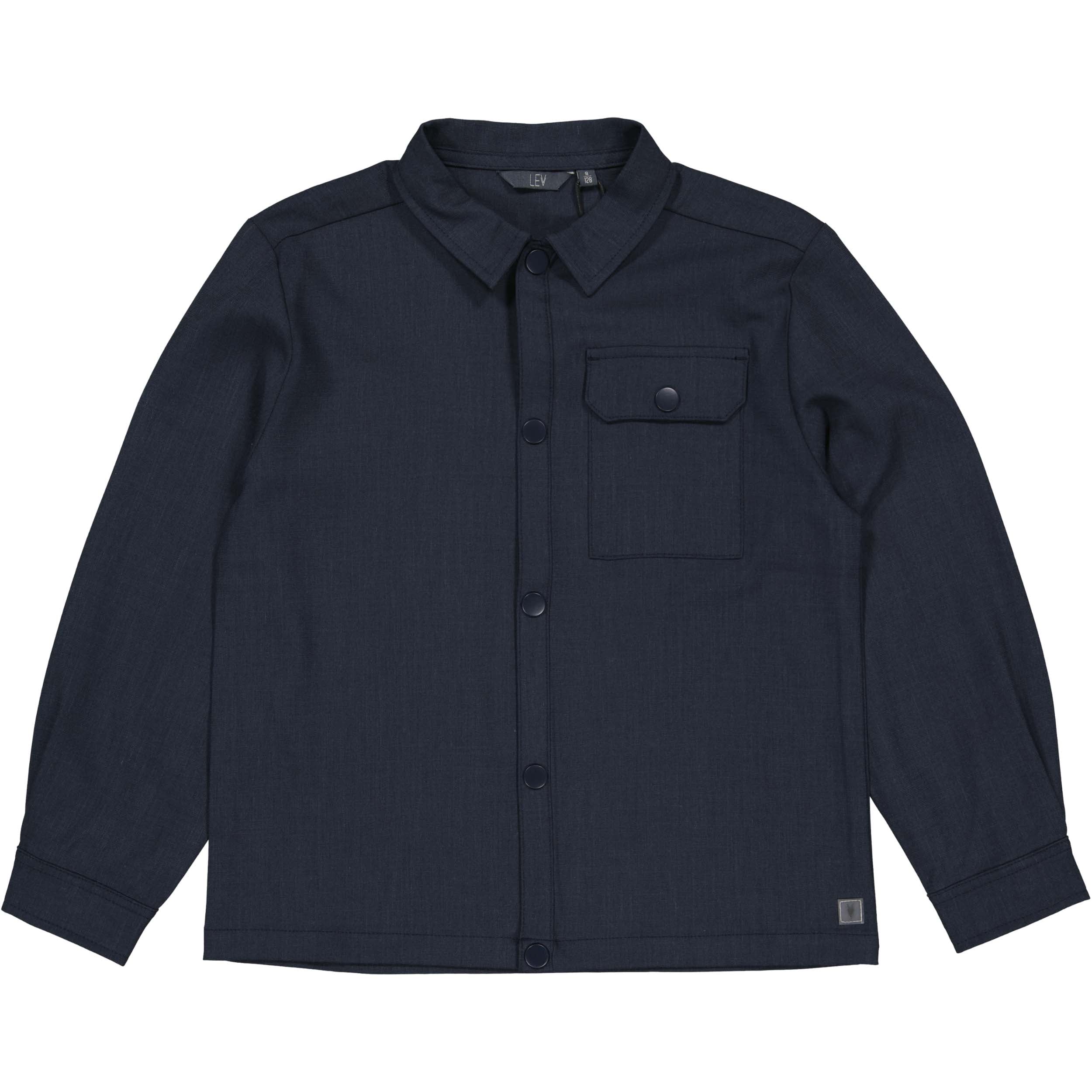 Blouse met borstzak | Dark Blue