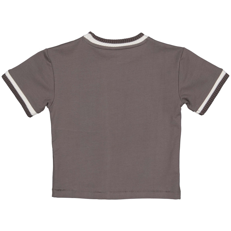 Shortsleeve Sweater | Grey Charcoal