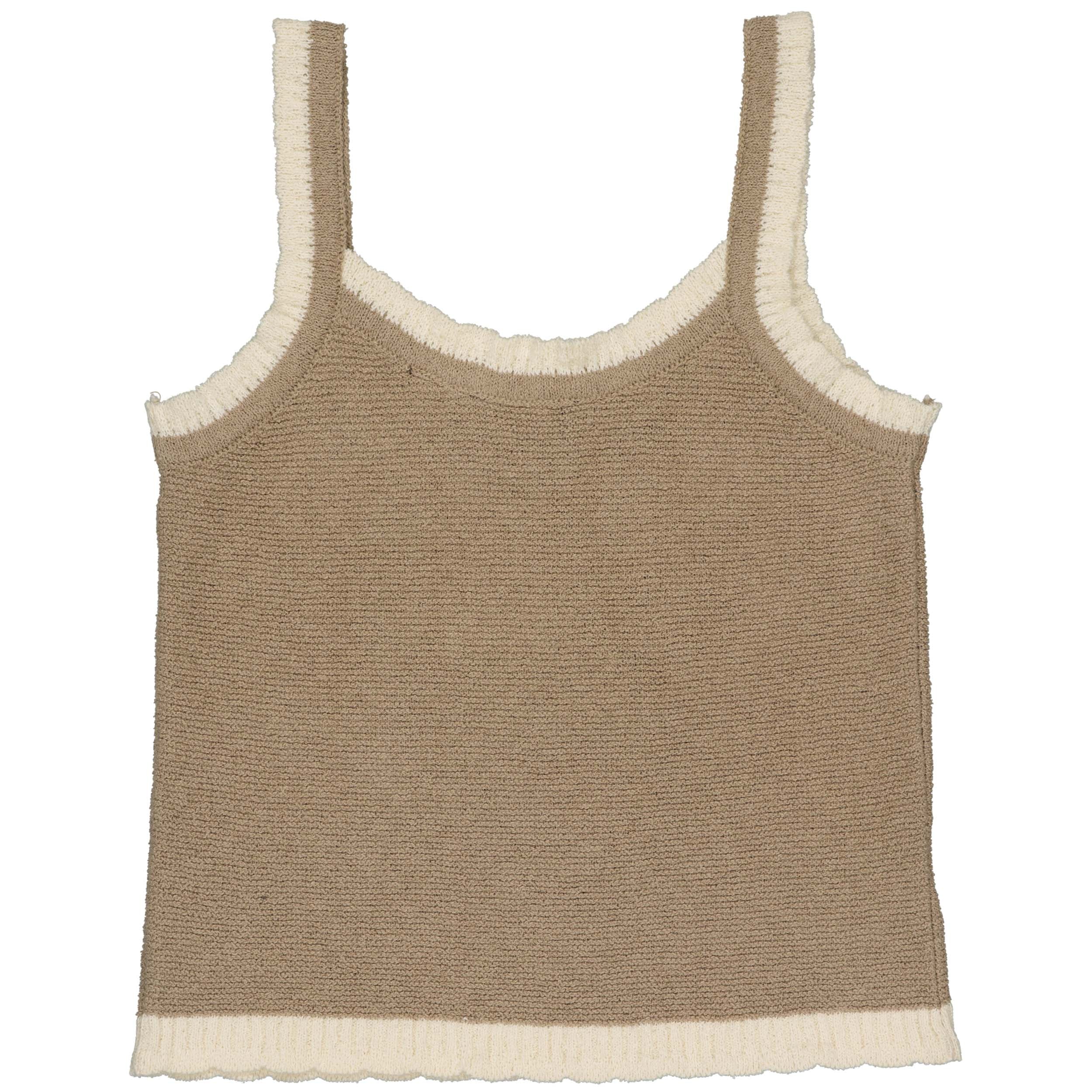 Knitted Singlet | Taupe