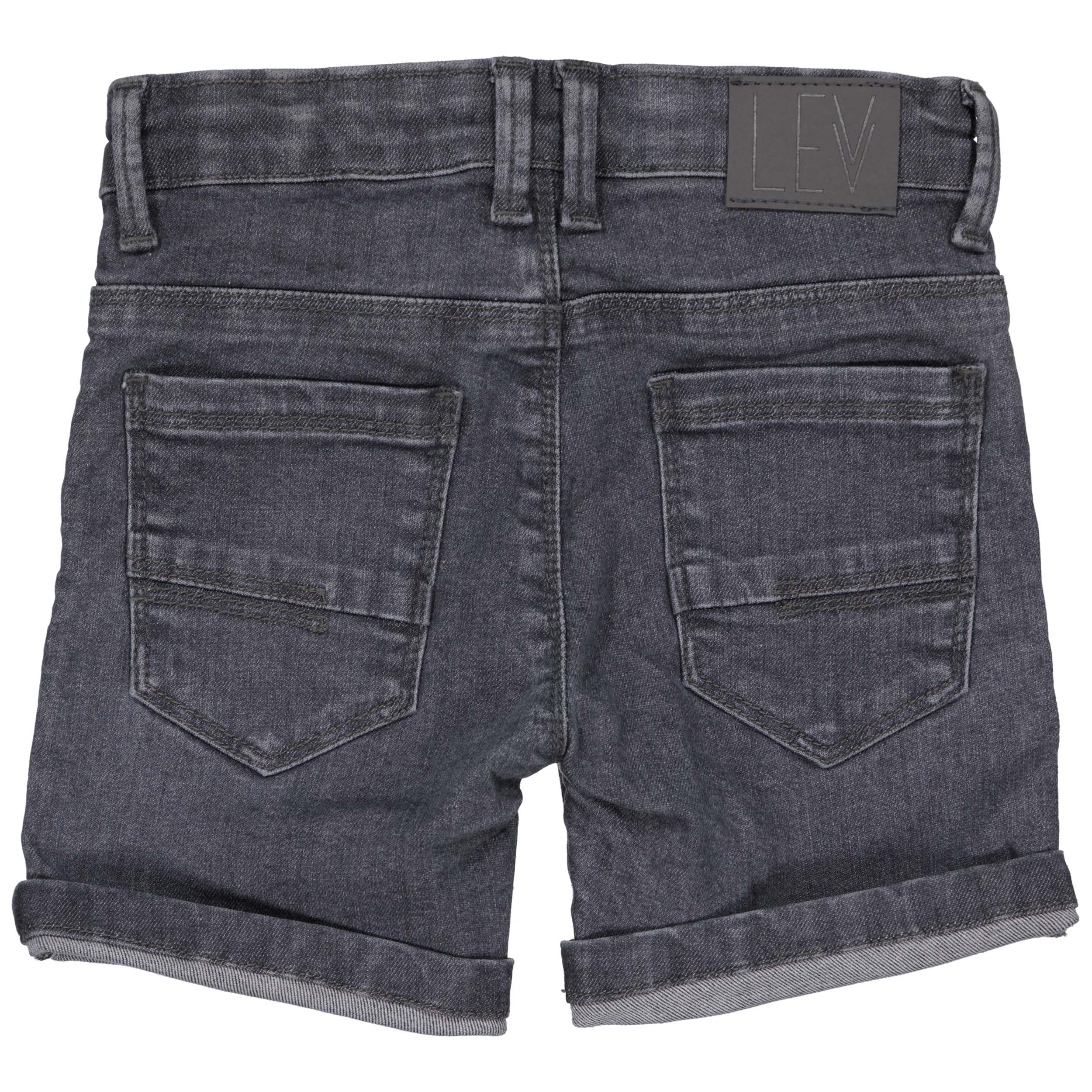 Jeans short | Light Grey Denim