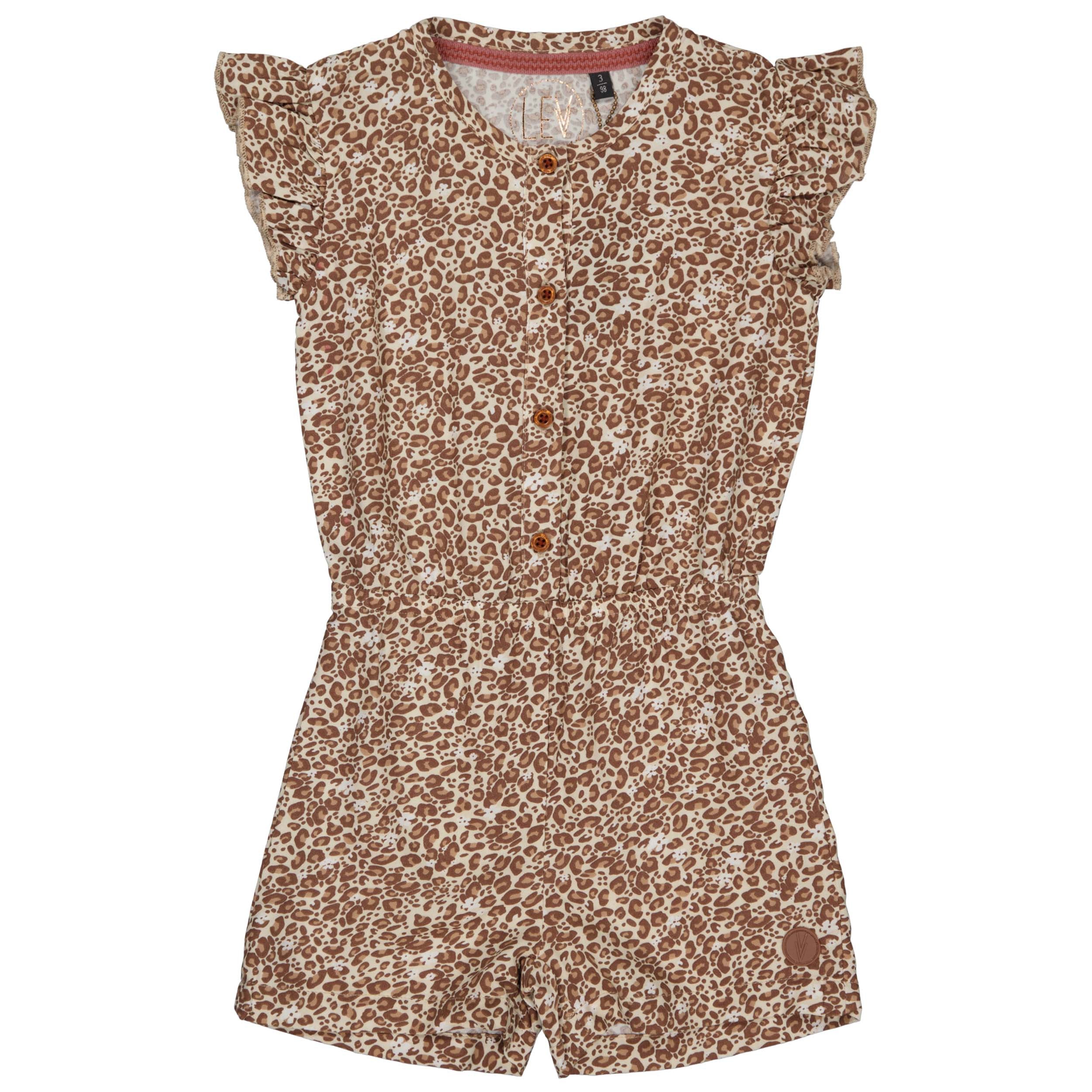 PLAYSUIT | AOP Brown Animal