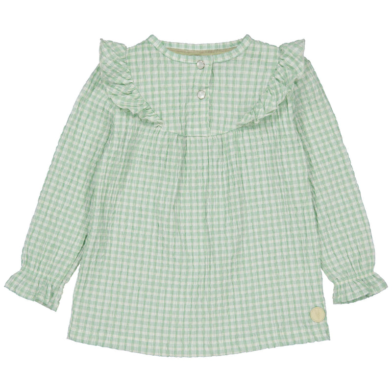 BLOUSE | AOP Green Graphic