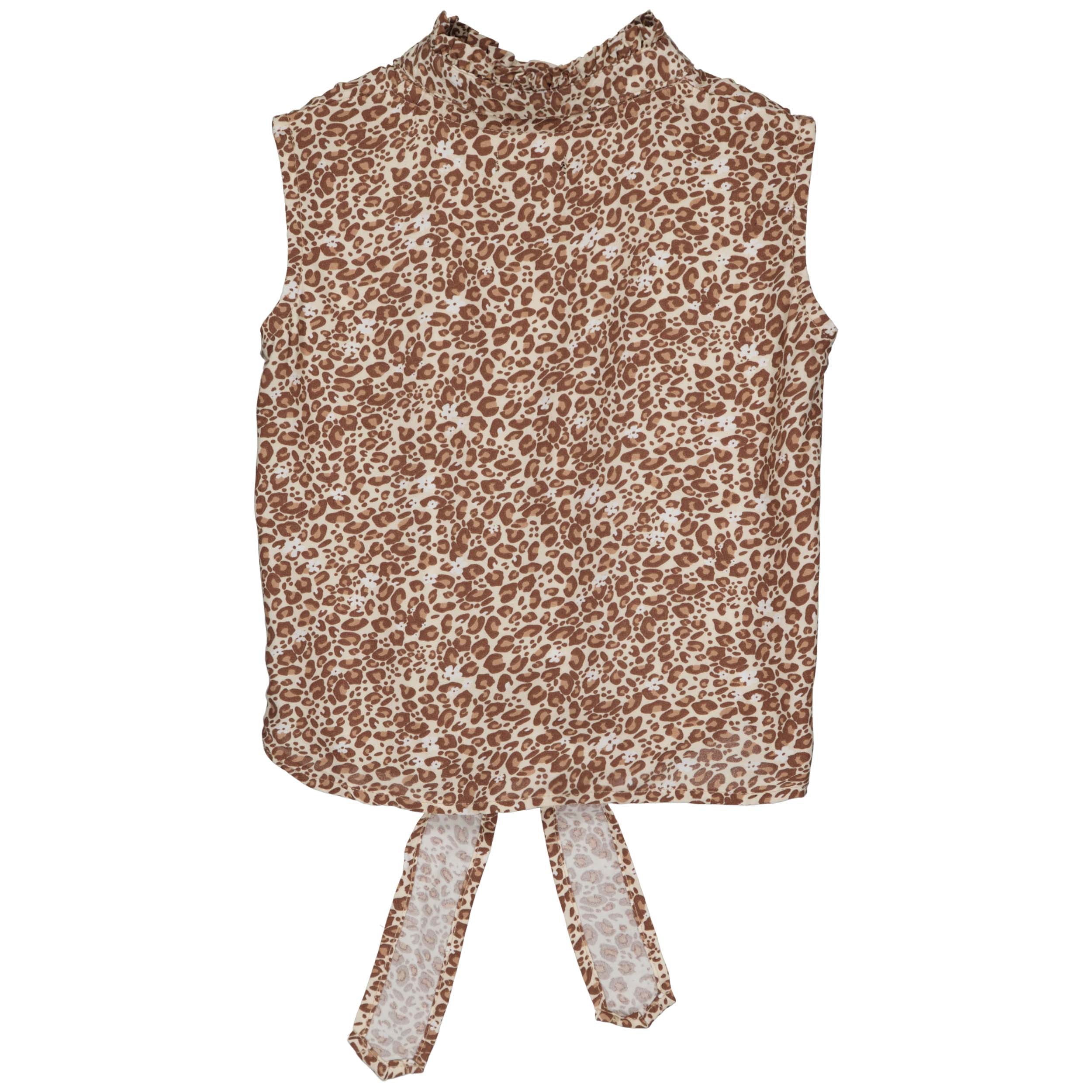 BLOUSE | AOP Brown Animal