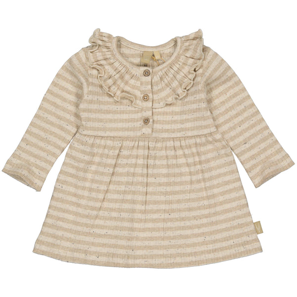 DRESS | AOP Brown Stripe