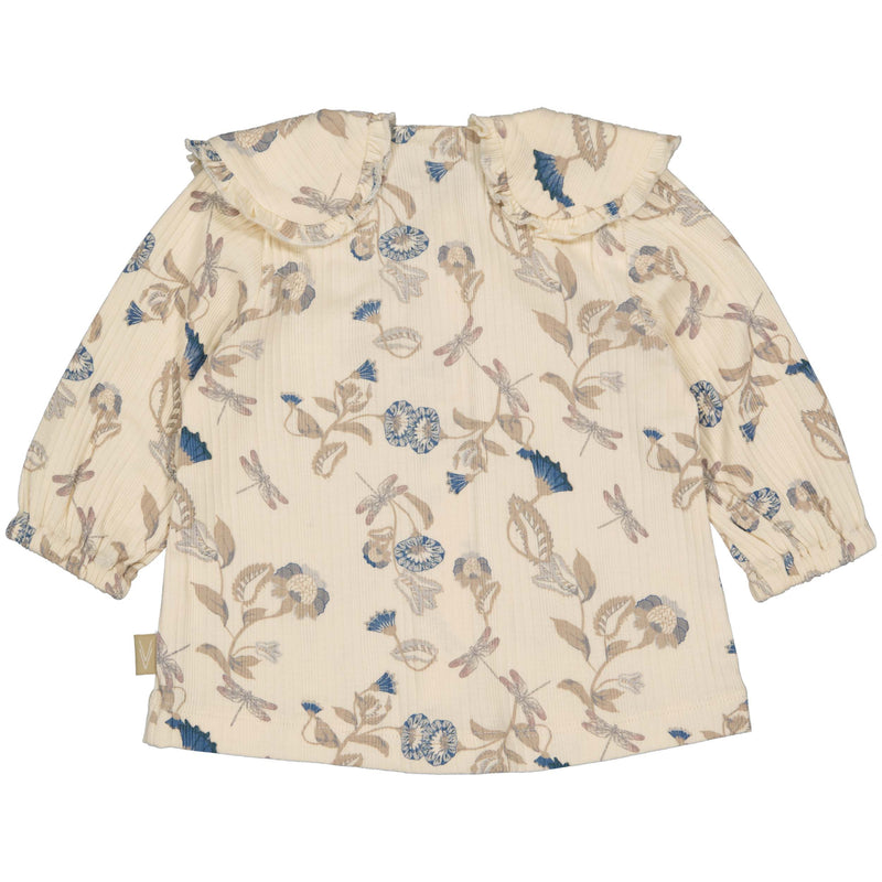 BLOUSE | AOP Blue Flower