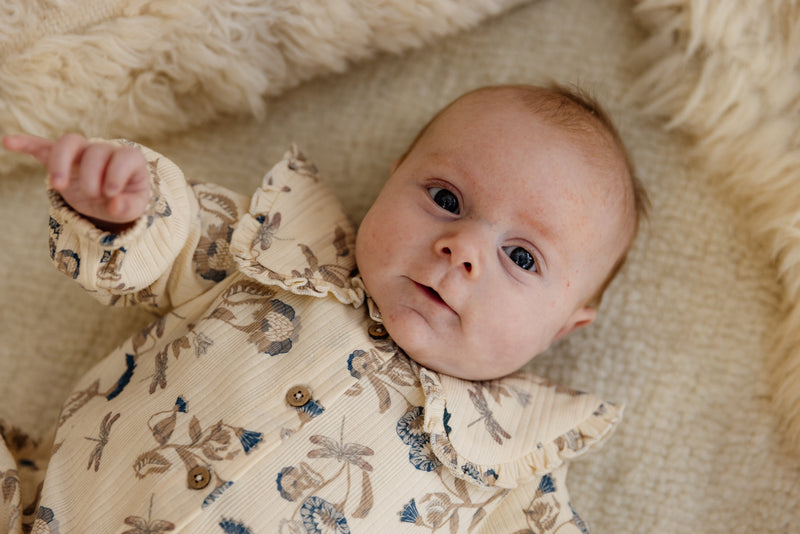 BLOUSE | AOP Blue Flower